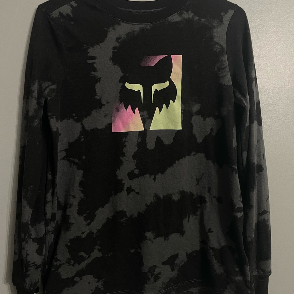 Fox Racing Black Tie-Dye long sleeve with Graphic